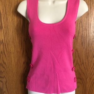 Anthropologie One Girl Who Tank Top Buttons Sz Sm.